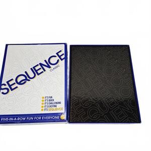 SEQUENCE- Original SEQUENCE Game with Folding Board, Cards and Chips by Jax